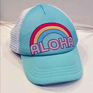 Aloha Rainbow Trucker Hat Cap infant size